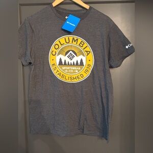 NWT Columbia Men's Charcoal Gray T-Shirt